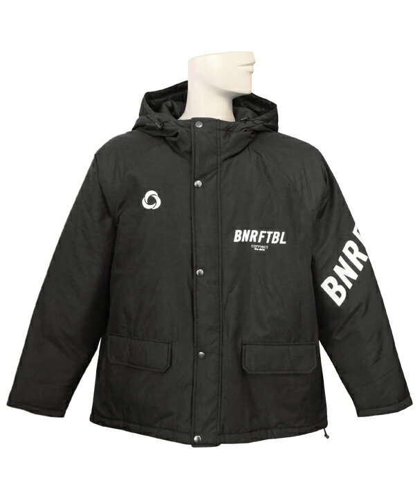 (ボネーラ)bonera/中綿フードハーフコート/ブラック/2022-BNR-HALFCOAT-BLK