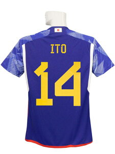 (アディダス) adidas/22/23日本代表/ホーム/半袖/伊東純也/2022W杯バッジ+スペイン戦マッチデー付/フルマーキング/SX012-HF1845