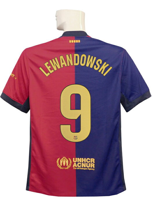 (ナイキ) NIKE/24/25バルセロナ/ホーム/半袖/レバンドフスキ/ラリーガパッチ付/FN8797-456