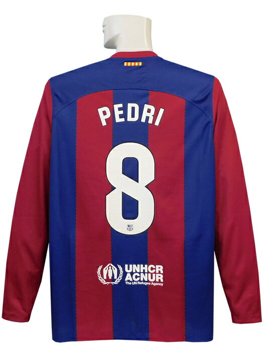 ***限定入荷***(ナイキ) NIKE/23/24バルセロナ/ホーム/長袖/ペドリ/ラリーガ+ラリーガ優勝パッチ付き/DX2636-456