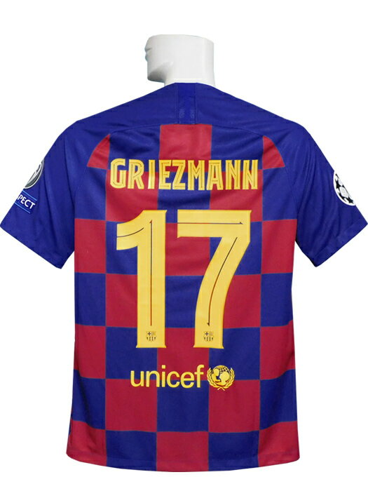 ***限定再入荷***(ナイキ) NIKE/19/20バルセロナ/CL/ホーム/半袖/グリーズマン/AJ5532-456