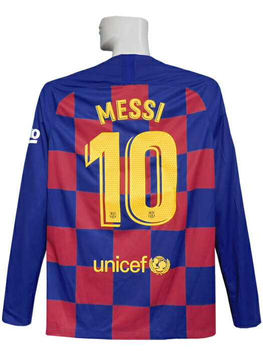 ***限定入荷***(ナイキ) NIKE/19/20バルセロナ/ホーム/長袖/メッシ/LFP優勝バッジ/AJ5637-456