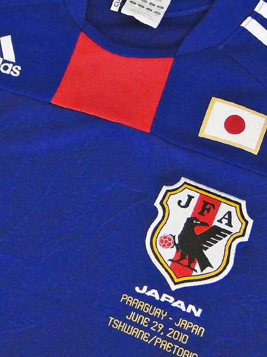 ***限定再入荷***(アディダス) adidas/10/11日本代表/ホーム/半袖/松井/2010W杯バッジ+パラグアイ戦マッチデープリント/KF925-P673通販 サッカー 用品 セール