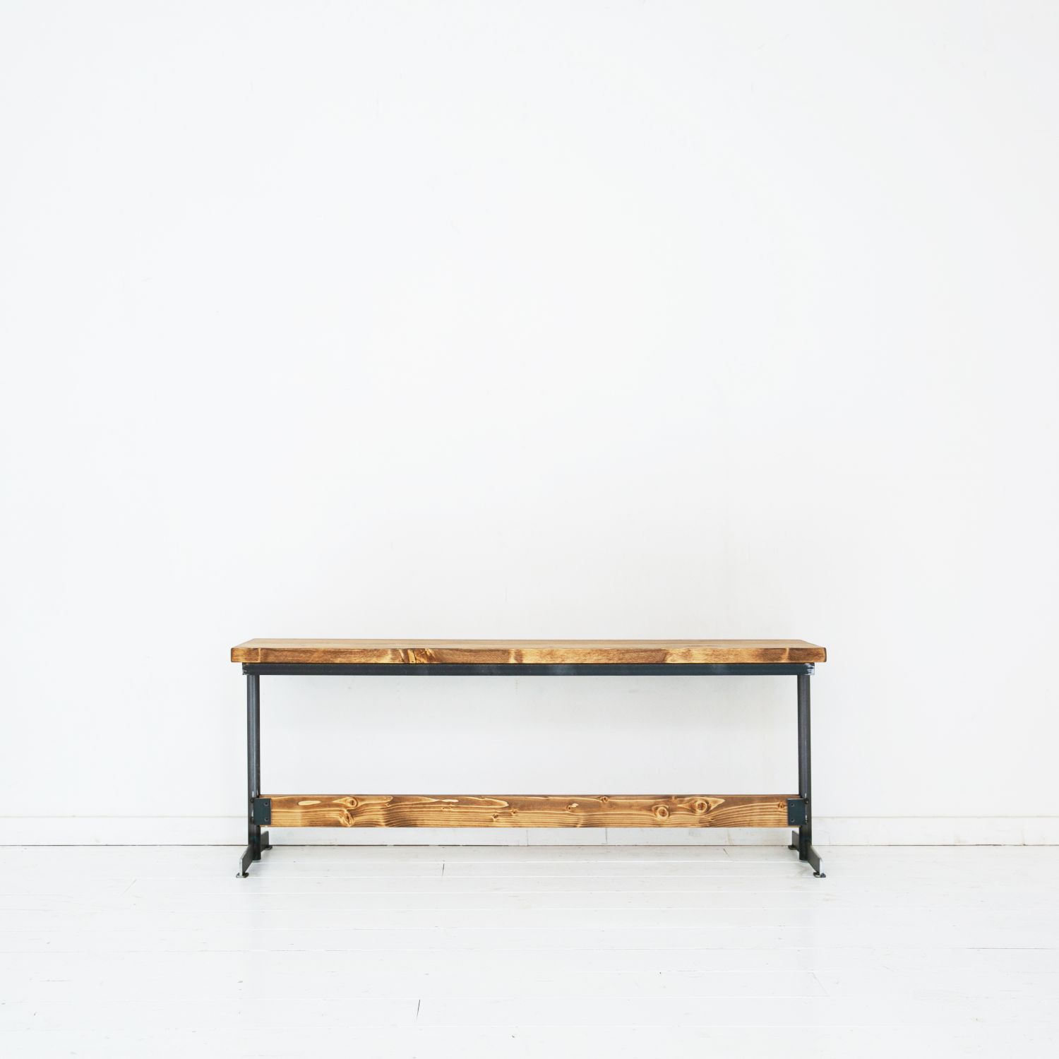 ダイニングベンチ 無垢 長椅子 ベンチ 北欧 シンプル モダン ナチュラル カフェ風 西海岸 ヴィンテージ インダストリアル おしゃれ 手作り [2]