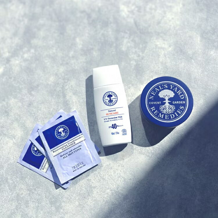 3/26 01:59までポイント5倍【公式】オーガニックUVケアセット03（日焼け止め & ファンデーション & クレンジングクリーム）/ uvミルク 紫外線ケア ノンケミカル 化粧下地 クレンジング メイク スキンケア オーガニック アロマ ニールズヤード*
