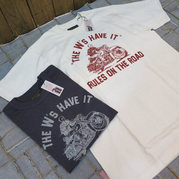 【ウエストライド】 RULES ON THE ROAD 半袖プリントTシャツ WEST RIDE V.PT.TEE.25-01 日本製【送料無料】