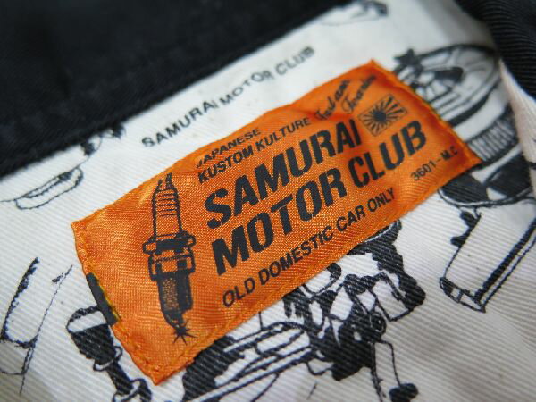 【サムライモータークラブ】 パーツ柄 半袖オープンシャツ SAMURAI MOTOR CLUB SMWS18-JP 日本製【送料無料】