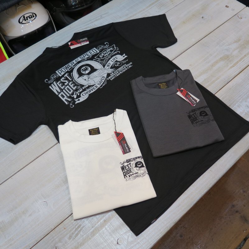 POWER AND SPEED パワードライTシャツ WEST RIDE POWER DRY TEE-2 日本製