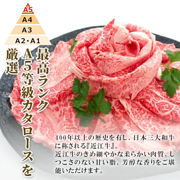 近江牛一等買専門店が贈る 近江牛 しゃぶしゃぶセット 最高級 しゃぶしゃぶ A5等級 贈答用 ギフト 贈り物 すき焼き 霜降 極上 送料無料 牛肉 高級 近江牛 お祝い 贈り物 プレゼント ：e20 3