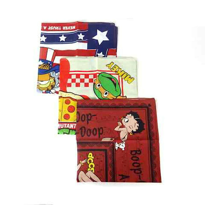 【ポイント10倍】【3枚セットで￥3150】100% コットンスカーフ＆ バンダナ 昭和レ...