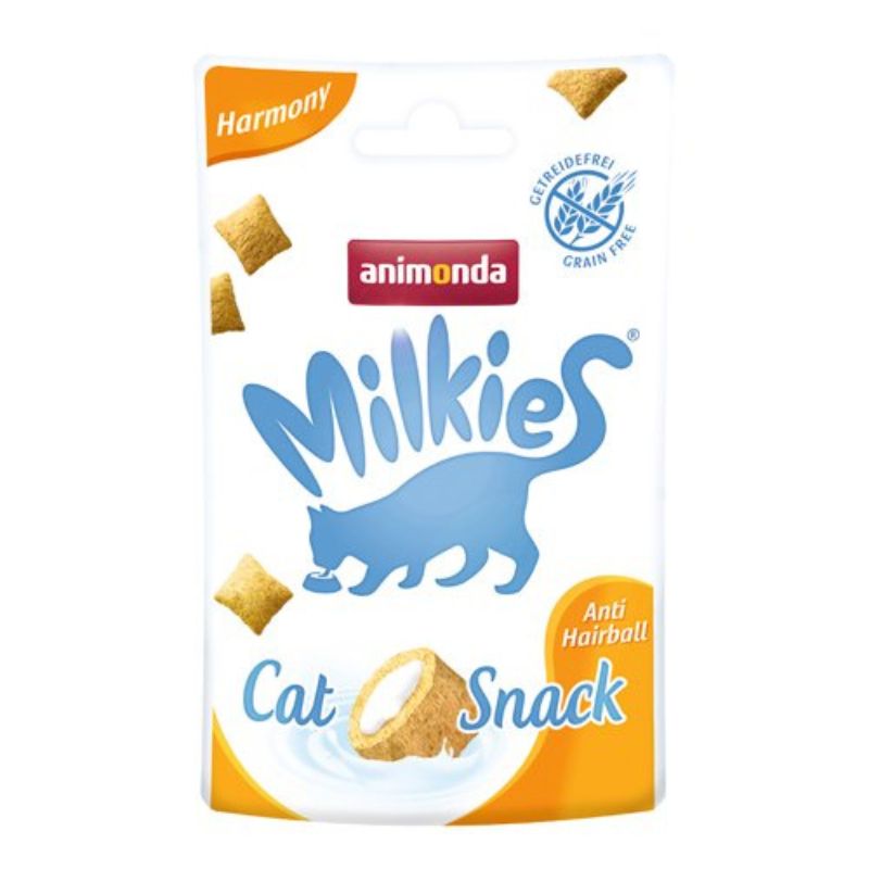  アニモンダ 猫 ミルキース クランキービッツ ハーモニー 毛玉ケア 猫用 おやつ 30g 1個