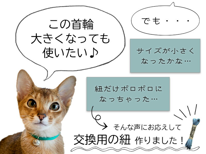 necono 猫の首輪 ルーチェベル ラタンボール レディーバード カレン用 替え紐 Sサイズ ネコノ オンラインショップ 限定商品 ねこ用品 オリジナル 2