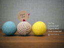 necono - ネコノ - 『 コロコロ & ニットボールのおもちゃ 3個入り 』 猫のおもちゃ コロコロボール 手編み あみぐるみ オーガニック ウール 天然素材 安心 おしゃれ ギフト 日本製 ねこ雑貨 ネコ用品 ペット用品 新色