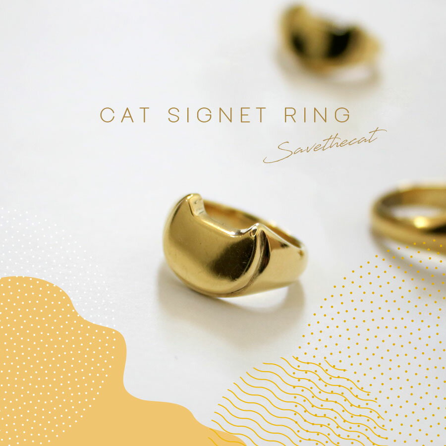 﫥åȥͥåȥ󥰡CAT SIGNET RINGkura