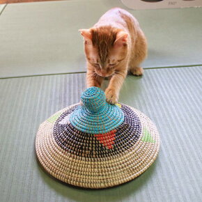 セネガルふた付きカゴベージュマルチちぐらねこネコ