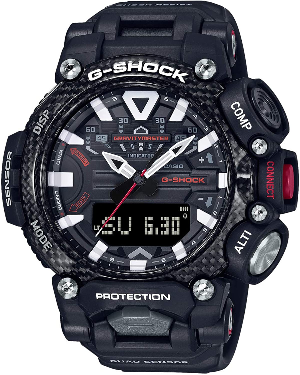 G-SHOCK GR-B200-1A GRAVITYMASTER グラビティマスター アナデジ メンズ腕時計 モバイルリンク ブラック CASIO カシオ Gショック ジーショック 逆輸入海外モデル
