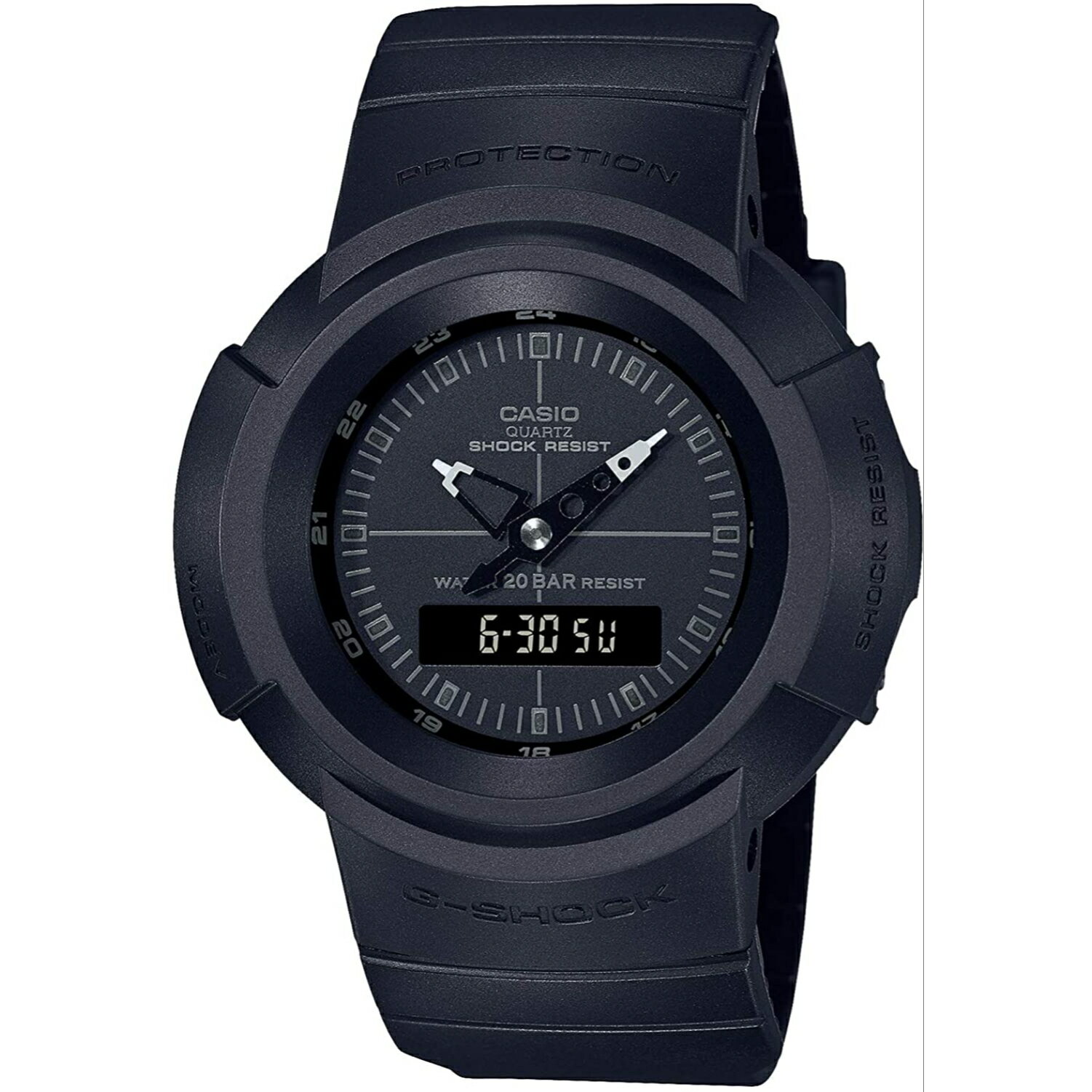 CASIO カシオ G-SHOCK ジーショック腕時計 時計 復刻 メンズ ユニセックス ブラック 防水 クオーツ アナデジ リバイバル AW-500BB-1E プレゼント ギフト 3年保証 送料無料