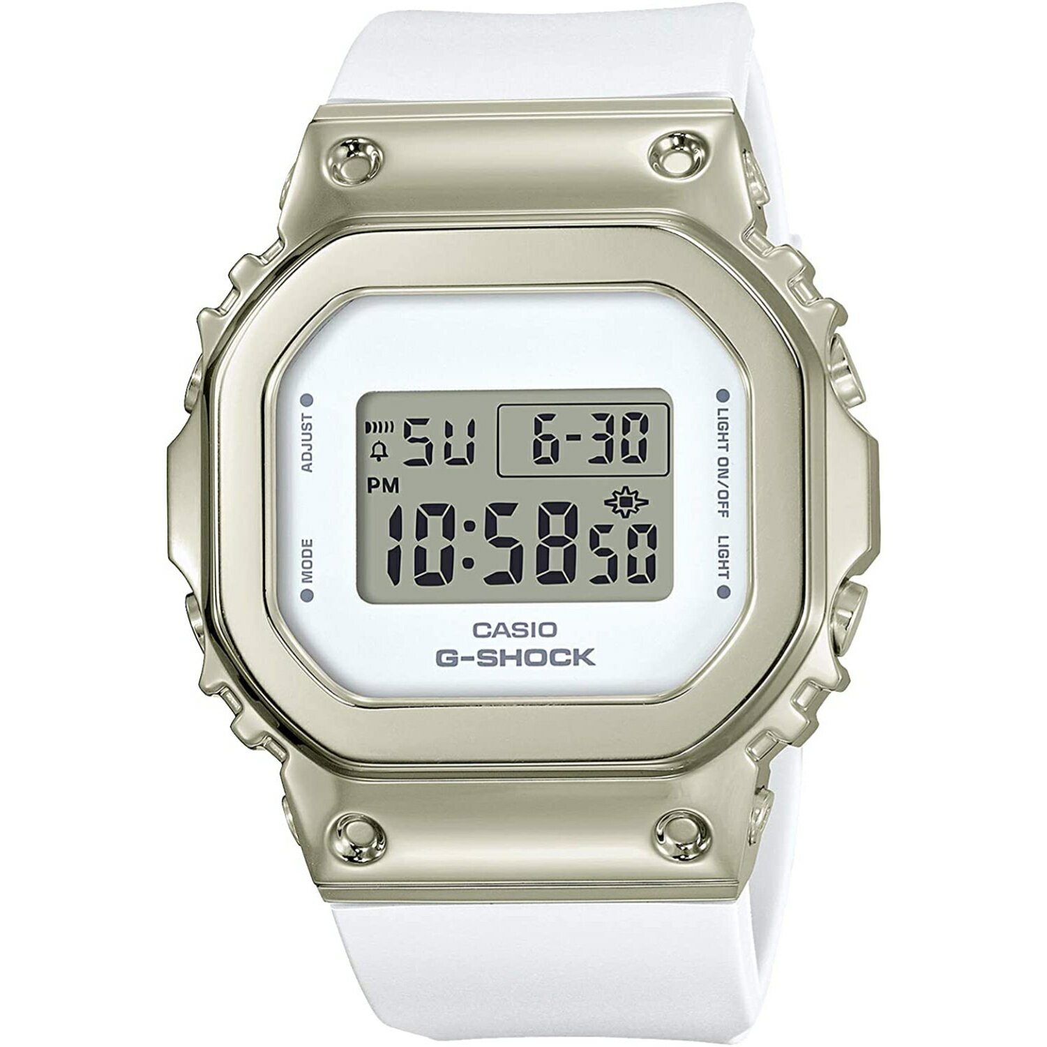 CASIO カシオ G-SHOCK ジーショック Gショック 腕時計 時計 メンズ デジタル スクエア メタル ケース Sシリーズ ホワイト 白 シルバー 銀 GM-S5600G-7