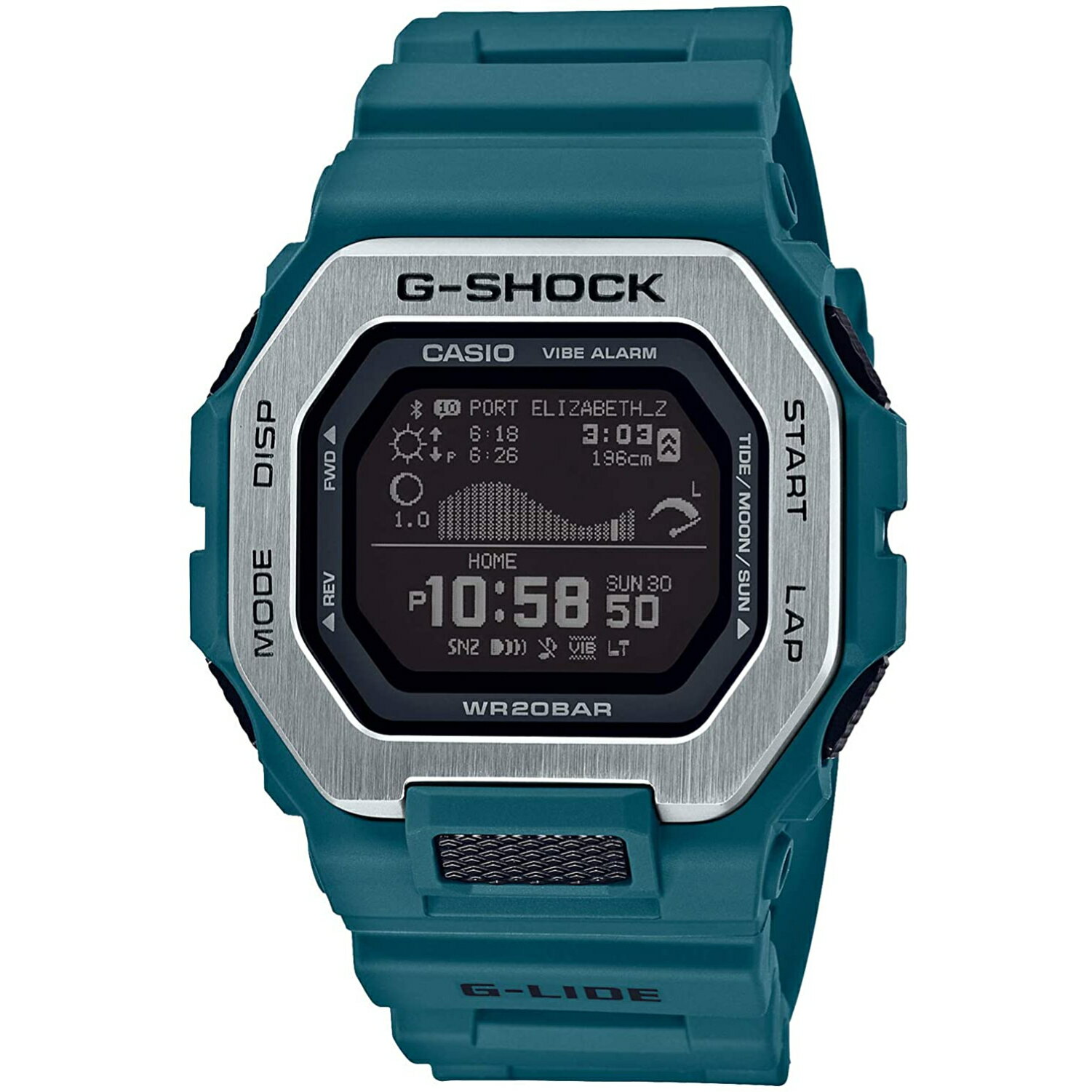 G-SHOCK Gショック Gライド メンズ 腕時計 GBX-100-2 CASIO カシオ 時計 Bluetooth タイドグラフ ブラック×グリーン