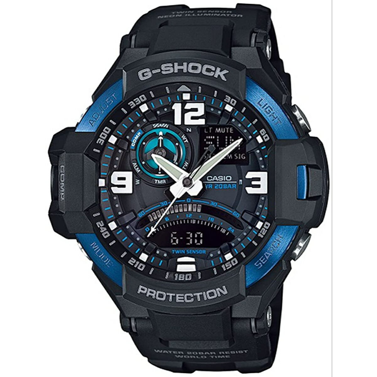 [カシオ]CASIO G-SHOCK Gショック SKYCOCKPIT スカイコックピット 腕時計 新品 メンズ GA-1000-2B [並行輸入品]