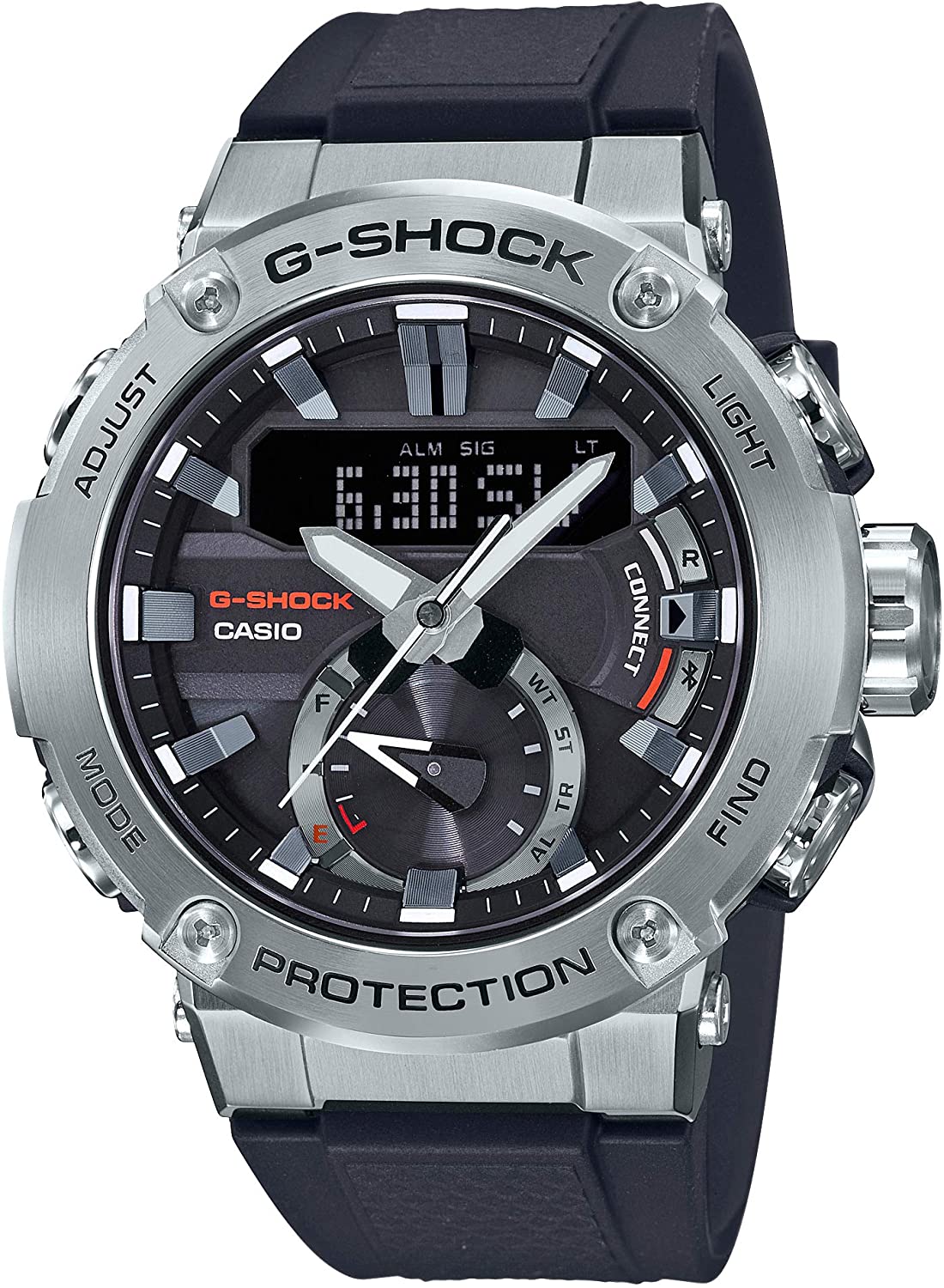 カシオ Gショック CASIO G-SHOCK G-STEEL GST-B200-1A 多機能 タフソーラー モバイルリンク アナデジ メンズ 腕時計 Bluetooth対応