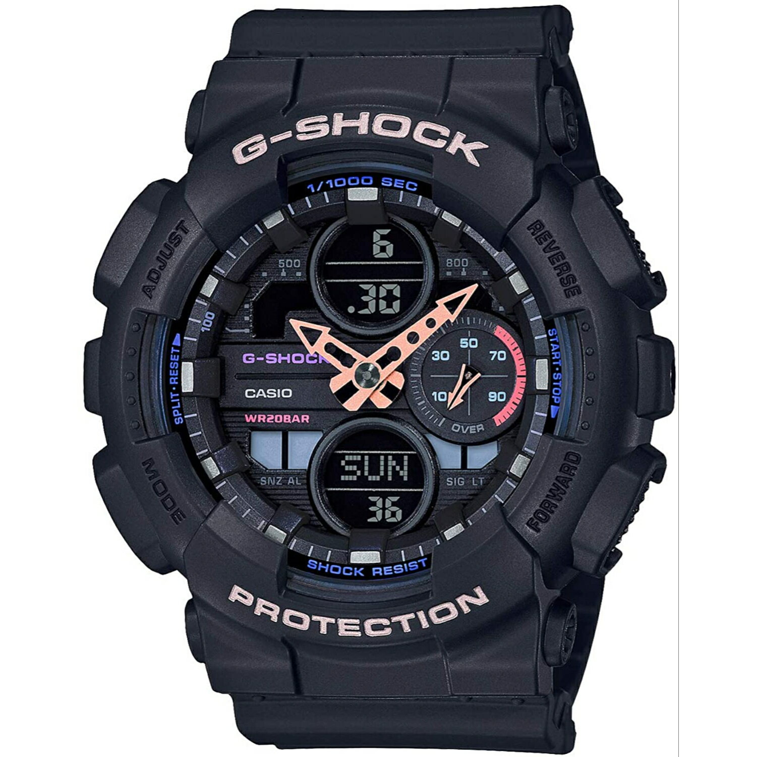 CASIO GMA-S140-1A カシオ 腕時計 アナデジ G-SHOCK Gショック S Series レディース ブラック カジュアル