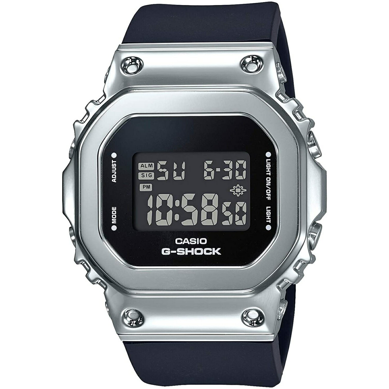 CASIO カシオ G-SHOCK ジーショック　GM-S5600 シリーズ GM-S5600-1 腕時計 メンズ デジタル スクエアフェイス シルバー