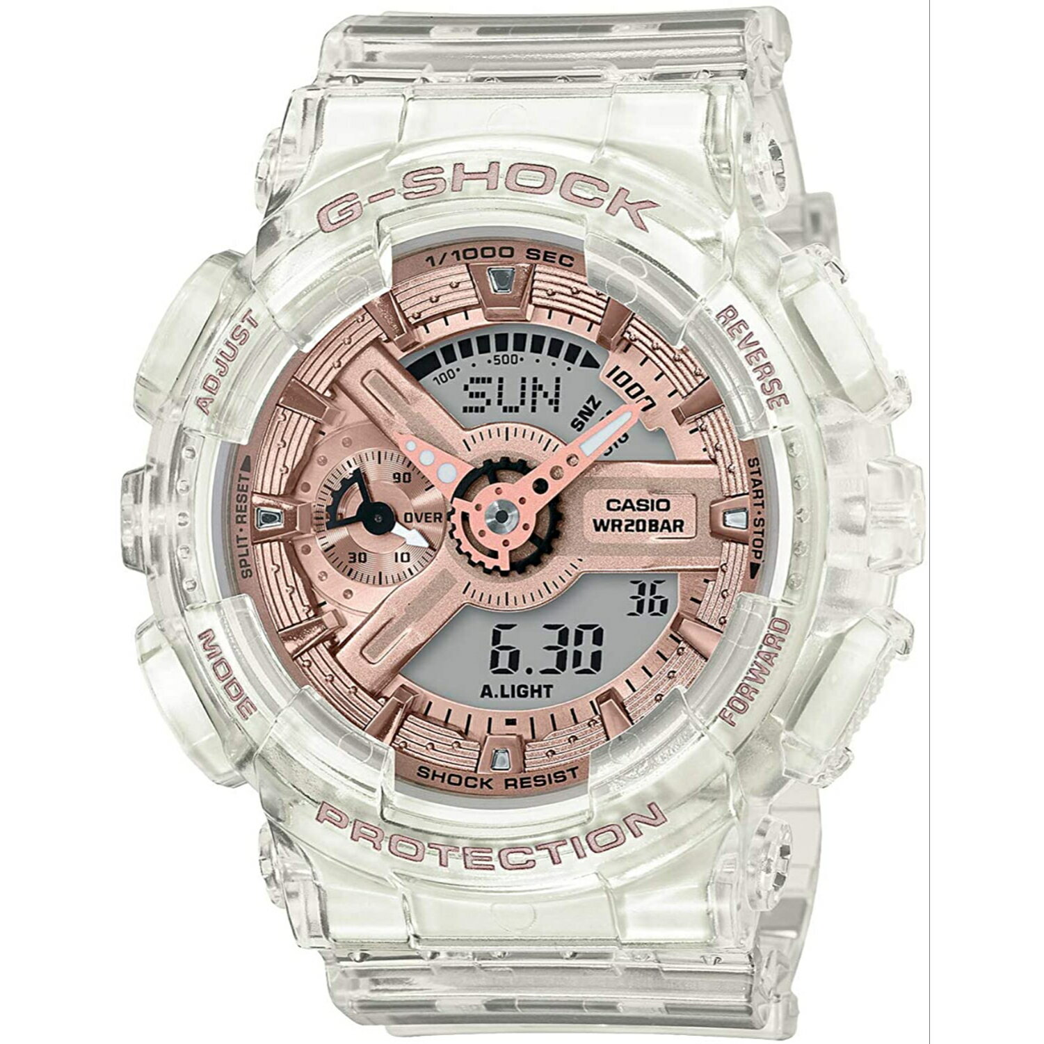 GMA-S110SR-7A G-SHOCK ホワイト スケルトン Gショック ジーショック CASIO カシオ ミッドサイズ メンズ 腕時計 正規輸入品