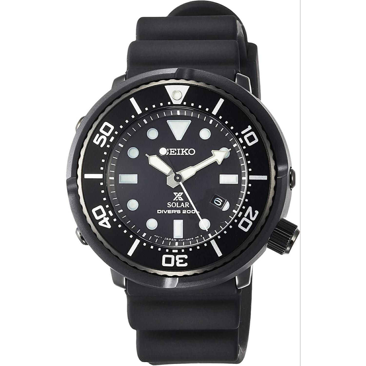 [セイコーウォッチ] 腕時計 プロスペックス ソーラー LOWERCASEプロデュース ダイバースキューバ ブラック文字盤 SBDN049 メンズ ブラック