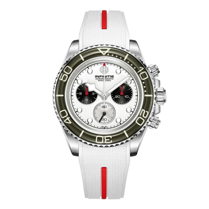 INFINITIE S2 アクアリスト ホワイトダイヤル クロノグラフ