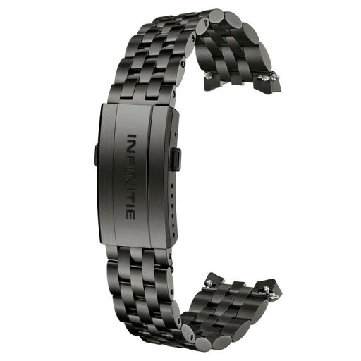 INFINITIE S2 アクアリストシリーズ専用 メタルブレスレット(交換用ベルト) ブラック INFINITIE S2 アクアリストシリーズ専用 メタルブレスレット(交換用ベルト) ブラック