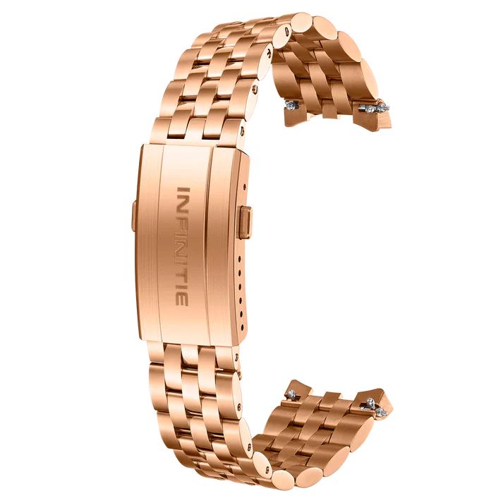 INFINITIE S2 アクアリストシリーズ専用　メタルブレスレット（交換用ベルト）　ローズゴールド(2)
