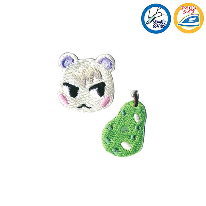 あつまれどうぶつの森 ジュン ナシ シールワッペン どうぶつの森　ADS006　(メール便可)