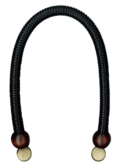 ロー引きバッグ持ち手 ショルダータイプ くわえ金具 50cm BS-505A (取り寄せ品) (メール便可)