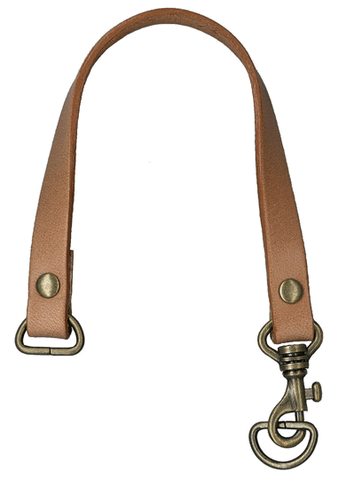 携帯電話ケース用持ち手　本皮 全長22cm(金具部分含む)　BS-2226A　(取り寄せ品)　(メール便可)
