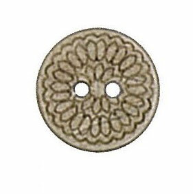 木工ボタン　6個入　約15mm　DH-121　(取り寄せ品)　(メール便可)