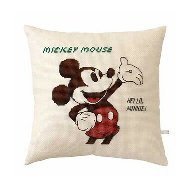 【送料無料】　ししゅうキット　クッション　ミッキーマウス　6032　(取り寄せ品)　(メール便可)