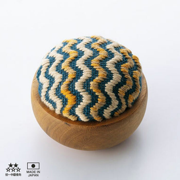 オリムパス こぎんキット ウッドボウルピンクッション　波模様　kogin　こぎん89　(取り寄せ品)　(メー..