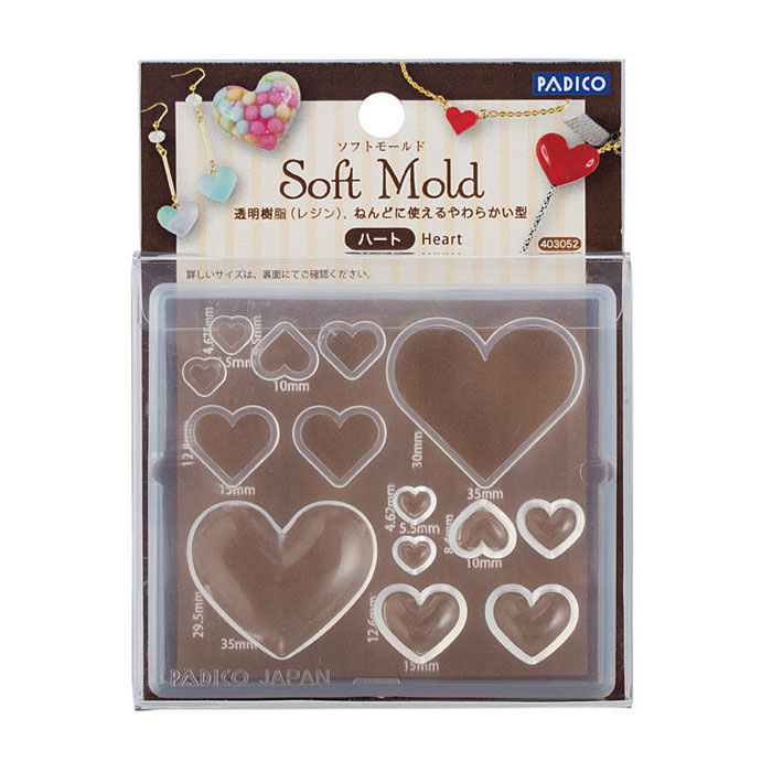 マラソン期間中2点でP5倍3点10倍!ソフトモールド 「ハート」　ジュエルラビリンス パジコ padico pajiko padiko　403052　(メール便可)