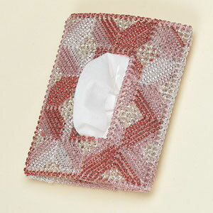 パナミ 手芸キット メタリックヤーンで作る ポケットティッシュキット ルビー赤　4465　(取り寄せ品)　..