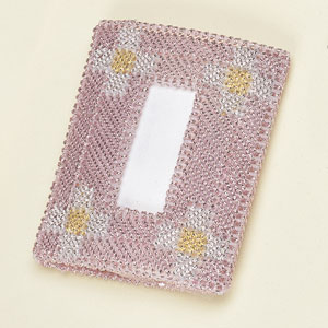 パナミ 手芸キット メタリックヤーンで作る ポケットティッシュキット カラーピンク　4467　(取り寄せ..