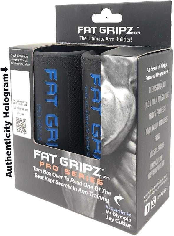 ファットグリップズ アルティメット アームビルダー Fat Gripz Pro 5.7cm直径 ダンベル バーベル EZバー ケトルベル 装着可 筋トレグッズ (Pro Black Edition)