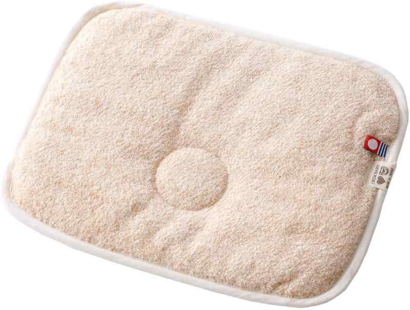オーガニックコットン100％ 今治タオルの やさしい肌ざわりの ベビー枕 25×20cm 新生児から使える 枕の..