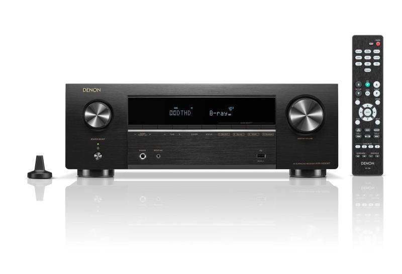 デノン Denon AVR-X580BT 5.2ch AVサラウンドレシーバー 8K Ultra HD、HDR10+、 eARC対応/ブラック AVR-X580BTK