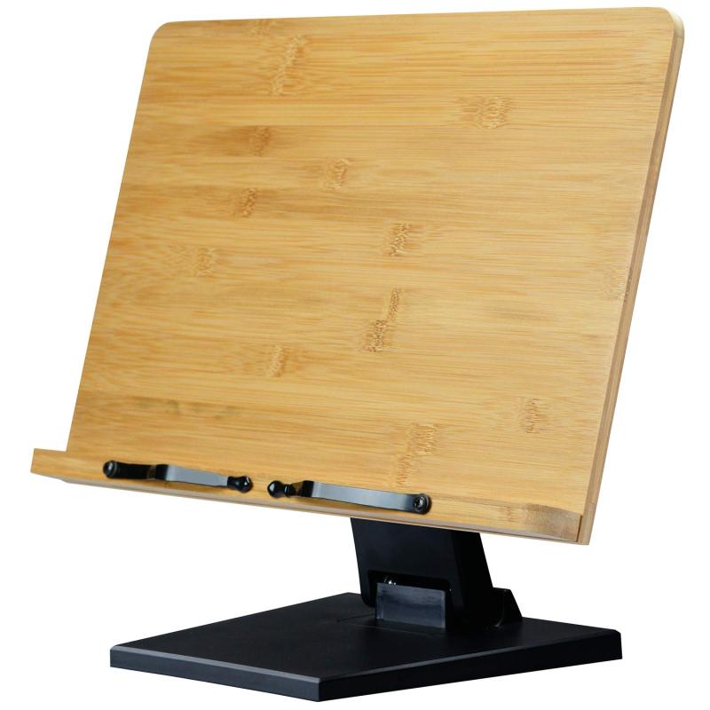 L.Y.F LAB ブックスタンド 書見台 読書台 本立て 木製 竹製 高さ調整可 角度調整可 卓上 勉強 コンパクト