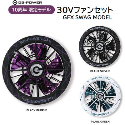 《 限定色モデル》GB－POWER30Vファンセット品番：GFX SWAG MODEL対応ウェア穴：直径90mm羽数：5枚カラー：3色★ブラシレスモーター★プロペラ掃除可能長信ジャパンCyoshin Japan