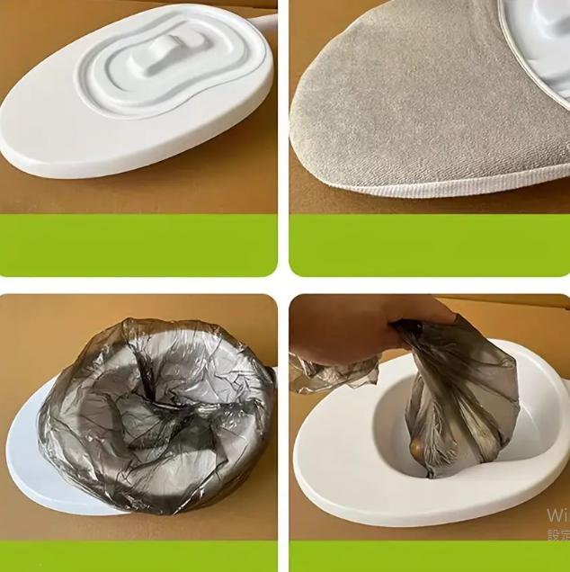 ニーズ&ウォンツの失禁 寝たきり 便器 蓋つき 大人用おまる 布カバー 排便が簡単 介護寝たきり用便器 高齢者妊婦および産婦用便器 男性および女性用便器 麻痺した成人用便器 簡単に清掃できる　寝ながら 排泄 介護用ポータブルトイレ　介護用簡易トイレ｜アングル3