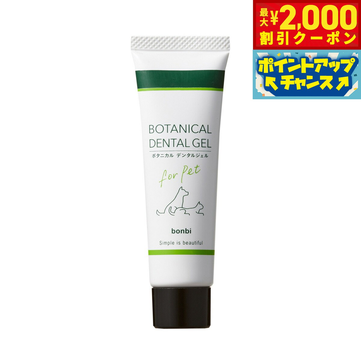 【最大2000円OFFクーポン！＆店内ポイント最大56倍！本日限定！】ボンビ ボタニカル デンタルジェル 30g 歯磨き ハミガキ ソープナッツ配合