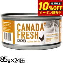 ペットカインド カナダフレッシュ キャットウェット チキン SAP 85g×24缶 猫 キャットフード ウェット 缶詰 総合栄養食 全猫種 全年齢 合成保存料 人工香料 着色料不使用