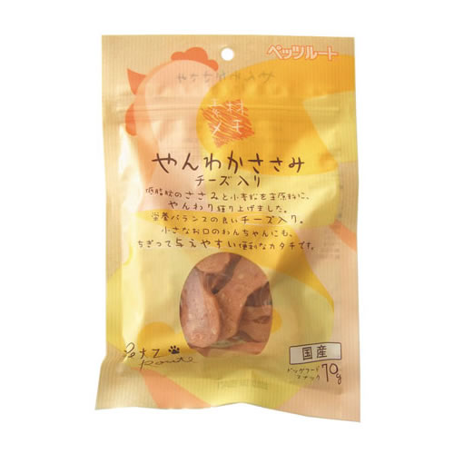 乐天商城 - 【店内ポイント最大54倍！本日限定！】ペッツルート やんわかささみ チーズ入り 70g 犬用品/ペットグッズ/ペット用品